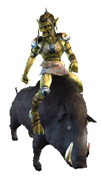 Goblin – jezdec na divočáku